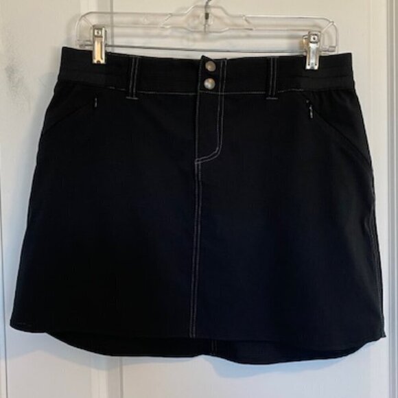 KUHL Strattus Stretch Mini Skort Skirt Black 6 - Picture 1 of 13